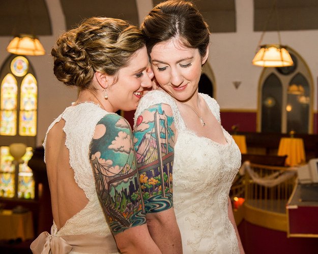 невеста и татуировка
