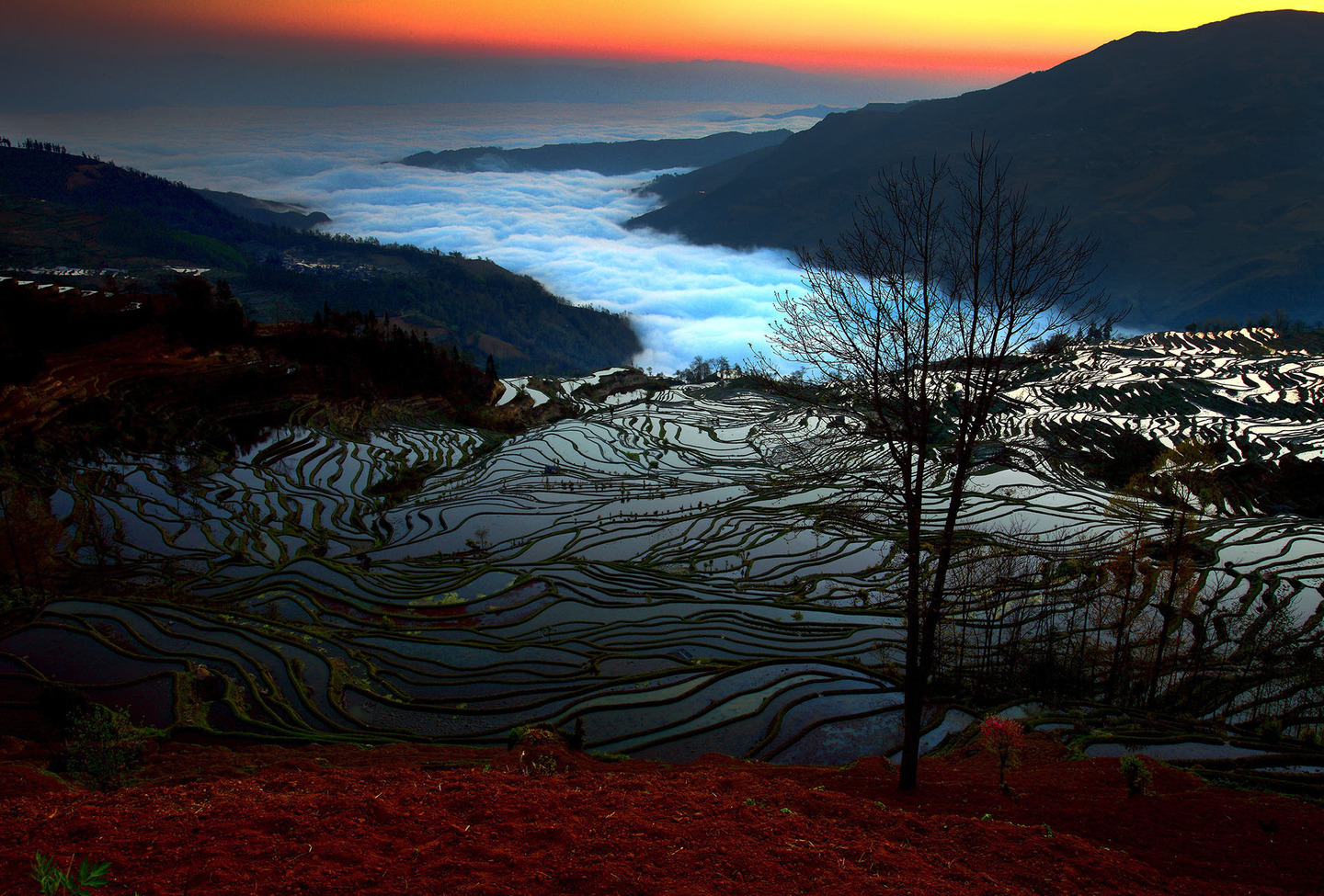 China Yuan Yang sunrise by Chee Keong Lim