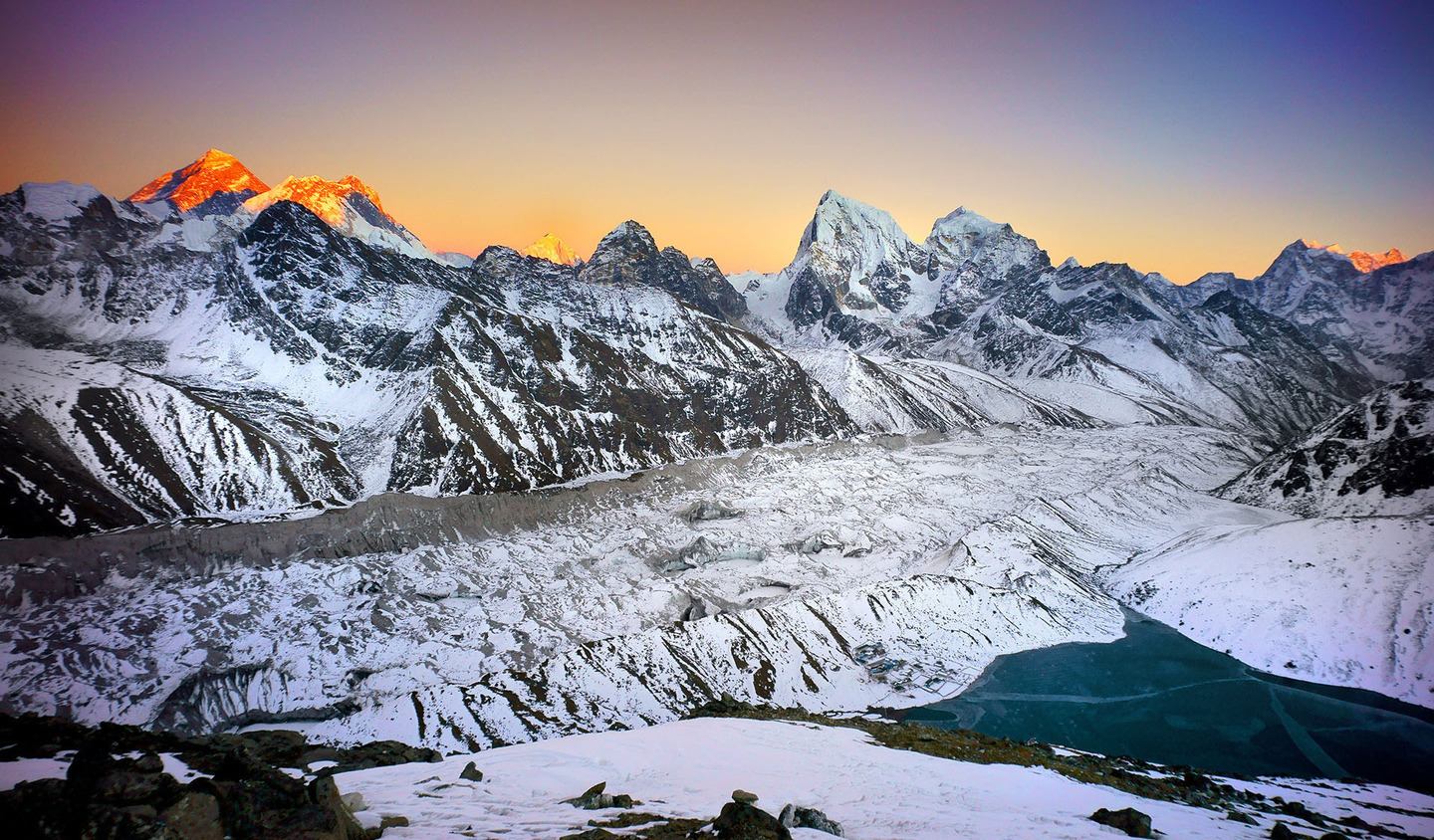 Nepal view of Mt Everest from Gokyo Ri by Joseph Buchman