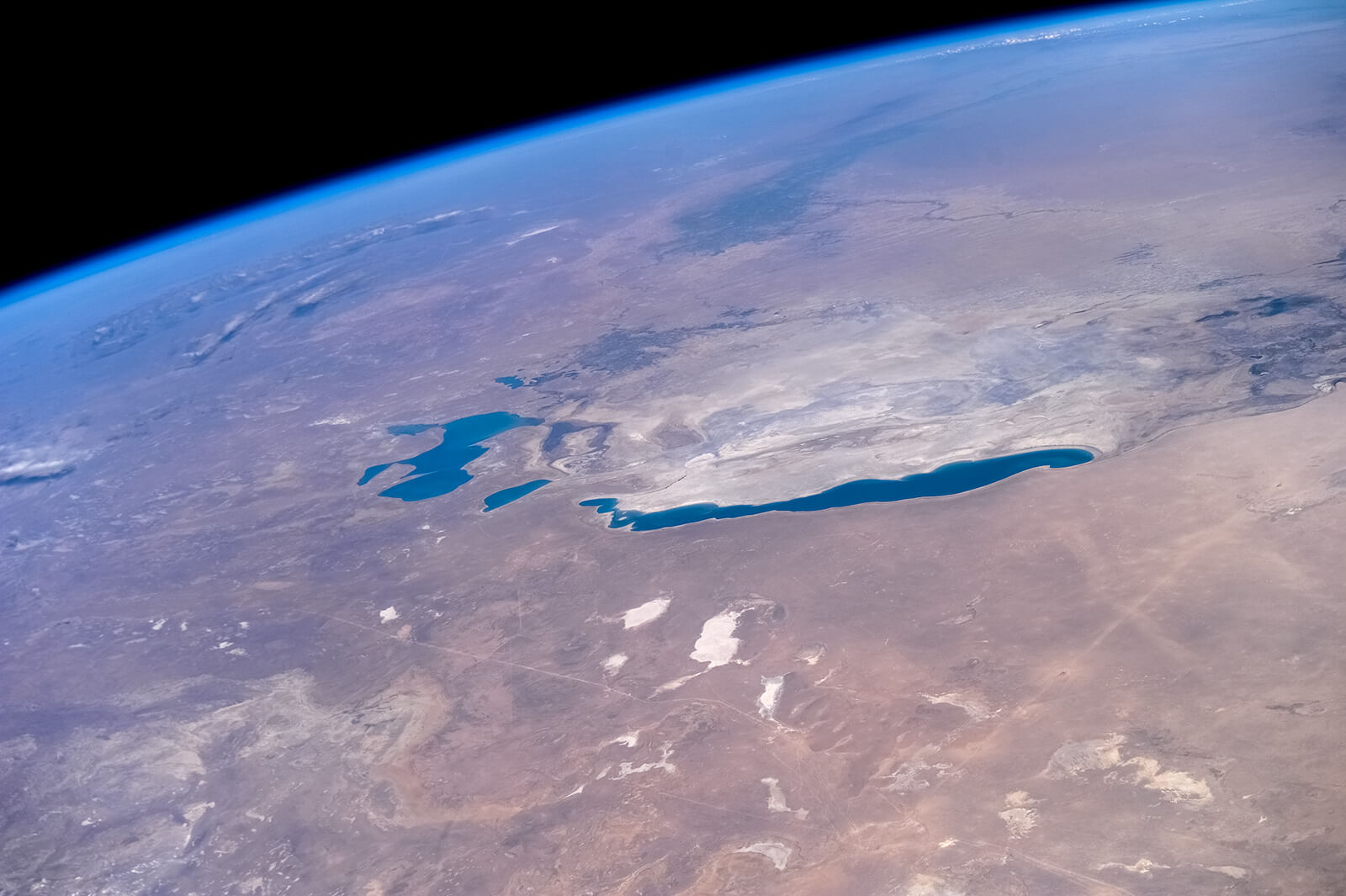 Аральское море вид с космоса
