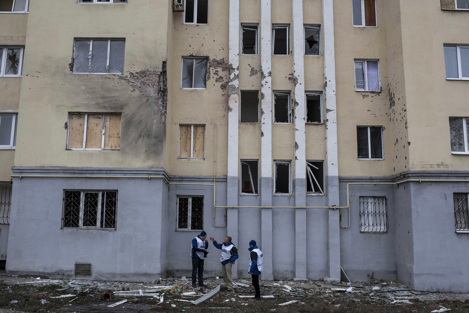 разрушенные дома на украине