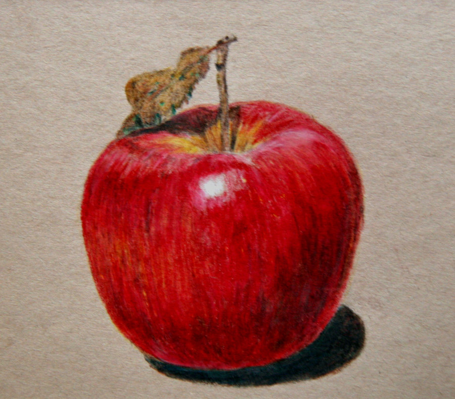 яблоко рисунок