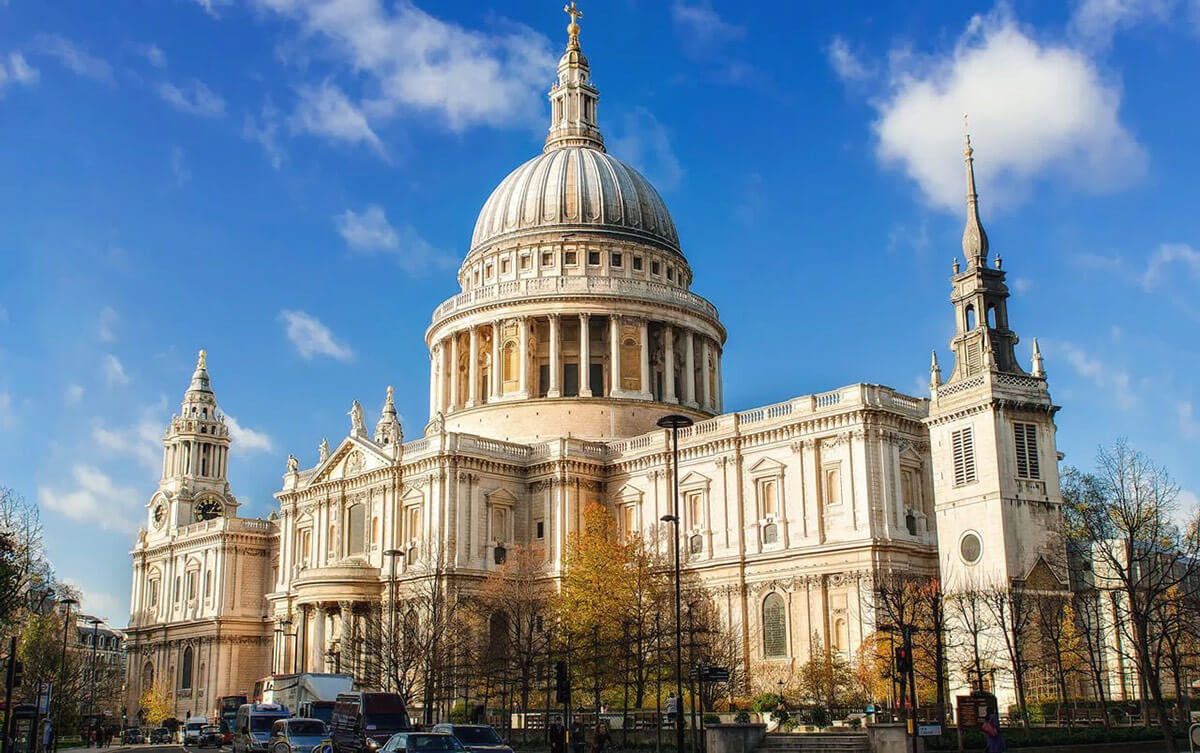 Знаменитое здание Лондона, собор Святого Павла