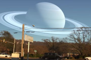 Видео сатурн рядом с землей